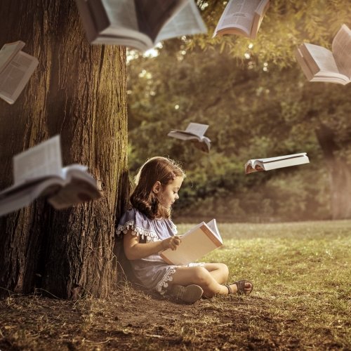 lezende leerling tovenaar